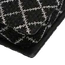 CHANEL Authenticated  PRE-OWNED Tweed And Resin Zipped Chain Shopping Bag Bag - màu đen - Xem 9