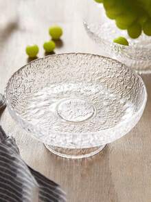 1 قطعة طبق عرض كعكة وفاكهة شفاف فاخر، مناسب لتقديم الشاي بعد الظهر أو وجبات الحفلات، للاستخدام في الخارج أو الفنادق، يمكن استخدامه كحامل كب كيك أو طبق كعكة متعدد الطبقات، ديكور مثالي لغرفة المعيشة