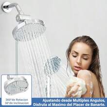 XGTCbo de cazal de aderas para baño a presion de 6 "/ duca de mano con manguera de 1 5 ms adera con manguera para baño Cro - Cromo - Ver 4