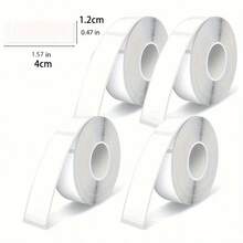 4 Rolls (160 Labels/Roll) For Phomemo D30/D35/D110/B100/Q30 Thermal Label Printer - & Tear-Resistant White Direct Thermal Paper, Compatible With Label Maker For Address, File, Storage Labels, No Ink/Toner Required, Ideal Gift - Multicolor - View 4