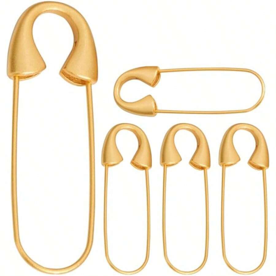 XISH PLAFOPE 5Piezas Pasadores De Broche De Metal Para Manualidades Alfileres De  Para Ropa Y Accesorios De Joyería Uso En Bufandas Sombreros Y Más - 1 - Ver 1