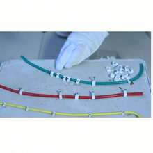 6mm Square U-Shaped Round PE Plastic Nylon Telephone Wire Fixed Line Clips, Wall Nails, Pressure Line Clips - Multicolor - View 12