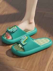 2026 Cartoon Dinosaur Non-Slip House Slippers, Summer - Dark Green - View 3