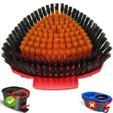 1 个旋转拖把替换头底座擦洗拖把刷头替换件，适用于 O-CEDAR EasyWring 1 水箱系统、淋浴地板擦洗器、硬毛清洁刷，适用于浴室厨房墙砖，不适用于 RinseClean。 - 紅色 - 查看 8