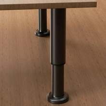 4pcs Adjustable Height Furniture Support Legs 8-12/12-18/18-30/25-42cm Black Telescopic Legs For Table Bed Frame TV Cabinet Sofa