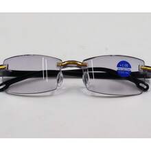100-700 Degree Automatic Zoom Near And Far Reading Glasses Anti-Radiation Reading Glasses - Gold - View 5