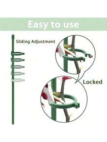 Bộ 5/10/20 que đỡ cây, que đỡ cây màu xanh lá cây, thích hợp cho cây trồng trong nhà và ngoài trời, dùng cho cà chua trồng trong chậu, mẫu đơn, ly, hoa hồng và các loại hoa và rau khác. Thích hợp cho vườn ngoài trời, cây trồng trong chậu, bình hoa, trang trí ngày lễ. (Lưu ý: Kiểu dáng ngẫu nhiên và không ảnh hưởng đến hiệu quả sử dụng) - màu xanh lá - Xem 6