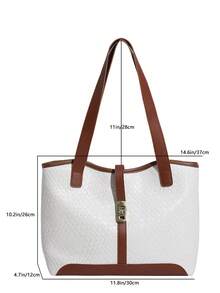 New Fashion Women Commuter Large Capacity Casual Shoulder Bag Versatile Tote Bag - Multicolor - View 2