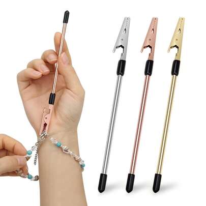 3 Pieces Bracelet Tool Buddy Jewelry Helper - Fastening And Hooking Equipment For Necklace, Watch Band & Jewelry Clasps, Zippers And Closures