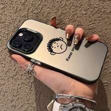 Funda de teléfono Simple Keep Smiling para 15/15Plus/15Pro/15Promax,  14/14Plus/14Pro/14Promax,  13/13Pro/13Promax,  12/12Pro/12Promax,  11/11Pro/11Pro Max,  7/8 Plus,  XR/XSMax - Mezcla de colores - Ver 4