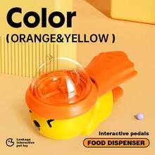 1个宠物猫漏食喂食器，按压式食物分配器，互动益智玩具，适合猫狗缓解无聊 - 彩色 - 查看 12