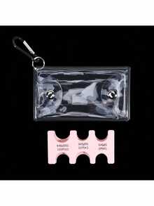 一套多币种旅行零钱包，透明PVC防丢卡包，带日元隔层，可拆卸拉链袋和钥匙扣，商务旅行便携钱包，时尚旅行配件 - 彩色 - 查看 10