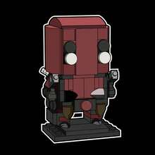 Deadpool  Unisex Casual Essential T-Shirt - Soft Touch Easy Care Daily Outfit - màu đen - Xem 1