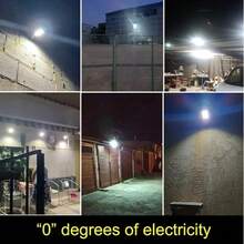 350,000 Lumens Super Bright Solar Light With Motion Sensor, Solar Powered Garden Path Light, Floodlight, Outdoor Waterproof Security Wall Lamp For Yard, Driveway, Garage, Park, Commercial Lighting - Black - View 3