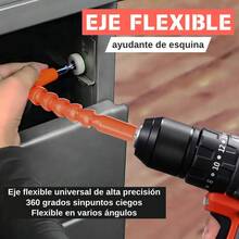 Taladro De Litio Portátil Inalámbrico Con Dos Baterías - Naranja - Ver 6