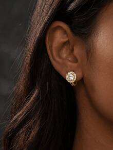 1 Đôi bông tai bạc 925 đính đá Zirconia siêu nhỏ, trang sức nữ, bông tai tinh tế, sáng tạo, quà tặng trang sức thanh lịch, phù hợp cho các bạn gái đeo hàng ngày, hẹn hò, dự tiệc và các dịp khác. - phong cách 1 - Xem 2