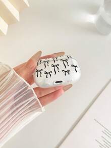 蝴蝶结彩绘透明时尚蓝牙耳机保护套，兼容保护套、耳机、Pro 3保护套、Pro（第二代）、3、Pro、1/2、4代保护套