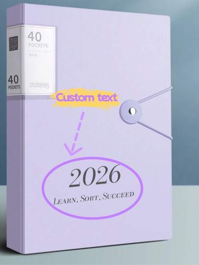 13-Slot Personalized School Document Folder, Customized Minimalist Multi-Layer Learning Paper Organizer Accordion File Folder, Office Document Folder, Maternity Checkup Folder, Suitable For Back To School Supplies, Teacher's Day Gift For Teachers