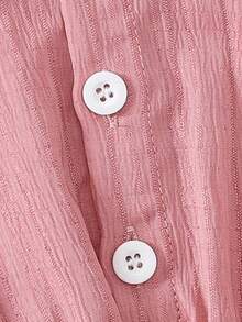 This Baby Pink Long-Sleeved Dress With Ruffle Details And A Matching Headband Is Suitable For Various Occasions Such As Casual Outings - Pink - View 4