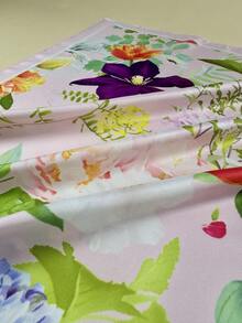 1 chiếc khăn choàng cổ in hoa thanh lịch dành cho nữ, phụ kiện tóc bằng satin. - Nhiều màu - Xem 5