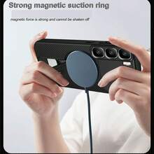 Carbon Fiber Phone Case Compatible With HOT 60 Pro 4G/HOT 60 Pro Plus 4G, MagSafe Compatible, Durable And Shockproof, Provides Full Protection For HOT 60 Pro 4G/HOT 60 Pro + 4G - Black - View 8