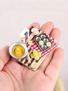 1:12 Dollhouse Miniature Breakfast Toaster Set, Dollhouse Decor Accessories - Multicolor - View 2