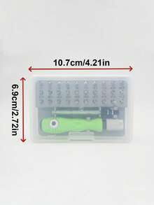 32-In-1 Precision Screwdriver Set With Magnetic Tip & T0-T25 Bits (Hex/Flathead) - Compact Repair Kit For Electronics, Smartphones, Cameras, DIY, Smart Devices - Portable Case Included - Multicolor - View 6