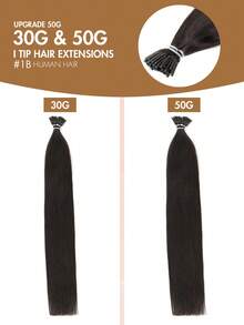 12-22 Inch Remy Human Hair I-Tip Extensions, Easy To Style, Cold Fusion, Pre-Bonded, Real Hair, Long-Lasting, Soft & Natural, Portable For Travel & Daily Styling - Multicolor - View 4