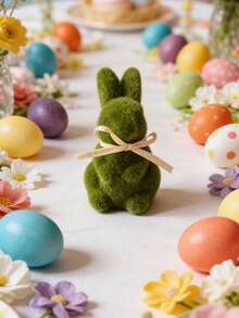 Thỏ Phục Sinh có nơ, Thỏ trang trí bằng xốp phủ nhung, Thỏ trang trí bằng xốp phủ nhung có ruy băng, Tượng thỏ kiểu vườn rêu, Không dùng điện, Không có lông vũ, Thích hợp trang trí nhà cửa và tiệc tùng, Phụ kiện thỏ, Vật trang trí giỏ trứng Phục Sinh hoàn hảo, Quà tặng Phục Sinh, Thỏ Phục Sinh, Trang trí bàn hình Thỏ Phục Sinh, Vật trang trí giỏ Phục Sinh hình Thỏ Phục Sinh, Thỏ Phục Sinh dành cho bạn bè - Nhiều màu - Xem 8