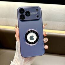 Compatible With IPhone 17/16/15/14/13/12 Pro Max Plus, This Smartphone Case Offers Drop Protection, Shock Absorption, And Anti-Yellowing With A PC Hard Back And Soft Frame, Featuring A Stylish Electroplated Texture. - Purple - View 1