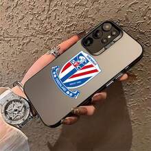 Diseño con el logotipo del Shenhua Greenland Football Club en forma de escudo. Esta elegante funda es compatible con los modelos  16, 15, 14 Pro Max, 13, 12, 11, XR y XS Plus. Fabricada en silicona TPU, ofrece protección contra golpes y caídas, además de una sensación superior. Es un regalo ideal para familiares, amigos y seres queridos, y una opción perfecta para Navidad. - Negro - Ver 4