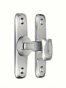 2pcs/1pc Drill-Free Door Latch, Sliding Door Latch, Lockable Latch, Special Sliding Door Latch, Sliding Door Clasp, Thickened Hotel Bathroom Door & Window Lock, Drill-Free Aluminum Alloy Solid Door Anti-Theft Lock, Household Essential - Multicolor - View 12