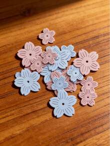 1PC Sakura Metal Cutting Dies, Embossing Stencils For DIY Crafting Scrapbooking Supplies, Template Mould, Photo Album Decorative Paper Die Cuts For Card Making, DIY Craft Decoration - Silver - View 4