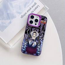 Funda de teléfono de anime Cartoon Hunter Cross Lucy Lifa compatible con iPhone 17 16e 16 15 14 13 12 11 Mini Pro Max Air X XR XSMAX 8 7 Plus, funda protectora mate a prueba de golpes, diseño de anime, carcasa ligera, textura suave, funda protectora delgada, entusiasta de la tecnología, comprador de regalos - Colores mixtos - Ver 8