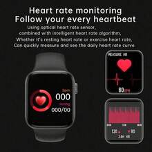 1 pieza Smartwatch para mujer de 1.44" con pantalla táctil y correa de silicona, con múltiples modos deportivos, control de cámara, notificaciones de aplicaciones sociales, adecuado para uso casual, deportivo, como regalo y talla grande