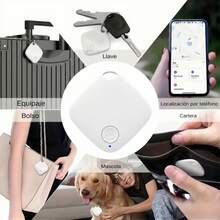 Localizador GPS Anti-Pérdida, Diseño Compacto, Accesorios para Mascotas, Colgante Portátil Antirrobo, Artefacto Anti-Pérdida, Posicionamiento de Artículos, Ubicación en Tiempo Real, Seguimiento Preciso, Ultra-Larga Distancia, Batería de Larga Duración - Negro - Ver 3