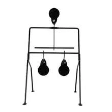 1个金属射击靶，自复位旋转式3靶，适用于户外练习，可用于弹弓、狩猎、投石机练习。包含组装工具。靶面厚度2毫米，底座稳固，配有4个地钉。 - Three Target - 查看 5