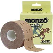 MONZÓ | Cinta Kinesiológica | Cinta Kinesio | Cintas Kinesiologicas con agujeros | Vendas Autoadhesivas | Cinta para Tape |Vendaje Adhesivo | Fisioterapia | Kinesiology Tape | Rollo de 5 metros x 5 cm | Versión |(Beige) - Multicolor - Ver 3