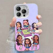 Funda de Teléfono Hot Group Music K-KATSEYE para 17,16,15,14,13,12,11,Pro,Max,Plus, Cubierta Mate Blanca a Prueba de Golpes - z7 - Ver 12