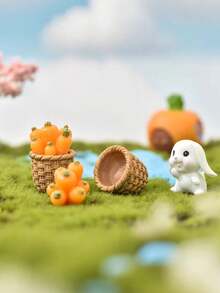 Bộ 7 tượng thỏ nhỏ bằng nhựa, phụ kiện trang trí vườn cổ tích, bộ tượng thỏ bằng nhựa, đồ trang trí bàn làm việc hình thỏ và cà rốt, giỏ đan mini hình thỏ và cà rốt, đồ nhét trứng Phục Sinh, đồ trang trí nhà cửa, đồ trang trí cây cảnh trong chậu ngoài trời, động vật trang trí thu nhỏ, quà tặng Phục Sinh, quà tặng Ngày của Mẹ, quà tặng - Nhiều màu - Xem 8