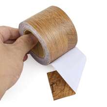 XISH BOMEI PACK 2 Rollo de Cinta de Reparación de Grano de Madera Color Madera de Begonia 5cm x 10m por rollo Parche Autoadhesivo de Reparación para Muebles Suelos Armarios Ventanas Puertas - como en la foto - Ver 3