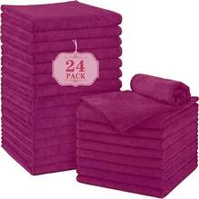 6/12/24Pack Makeup Remover Cloths, 12 X 12 Inch Makeup Towels Soft Microfiber Face Towels, Reusable Makeup Remover Cloths For All Skin Types, Gentle And Effective Facial Washing Experience