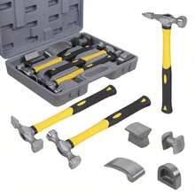 7Pcs Craft Panel Beating Kit Panel Beating Hammer And Dolly Set Hammers Set For Car Auto Body Panel Repair With Storage Case - 7-piece Set - View 8