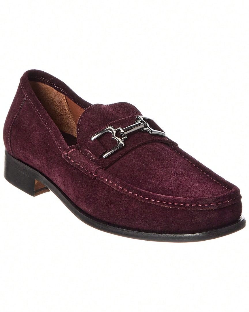 Bruno Magli Trieste Suede Loafer - Red - View 1