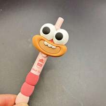 قلم حبر محايد بعيون جميلة دمية مضحكة ذو جمالية عالية بطراز إنستغرام مناسب للطلاب