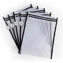 Set Of 5 Baby Clothes Organizer Bags For 1st To 4th Changes + Going-Home Outfit - Black - View 1