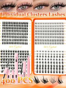 Bộ dụng cụ tự làm mi giả 400 sợi | Hơn 10 kiểu dáng, bao gồm keo, nước tẩy trang và dụng cụ gắn mi - Bộ sản phẩm gồm mi giả, keo, nước tẩy trang, nhíp và cọ, dễ sử dụng cho cả chuyên gia và người mới bắt đầu, tiện lợi cho sử dụng tại nhà, bộ dụng cụ mi giả dành cho người mới bắt đầu. - Nhiều màu - Xem 11