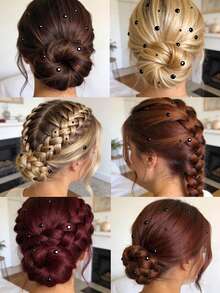 8PCS/5PCS/3PCS/2PCS/1pc 3mm/4mm/5mm/6mm Multi Specification Graphic Self-Adhesive Rhinestone Stickers, Mysterious Black Crystal Simulation Jewelry Diamonds, Used For DIY Crafts And Art Projects, Carnival, Valentine's Day, Halloween, Christmas Gifts, Mother's Day, Parties, Music Festivals, Facial Hair And Nail Decoration Rhinestone Stickers - Black - View 3