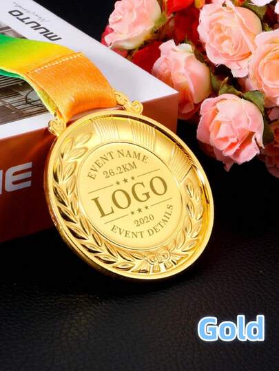Personalized Kids Achievement Medal With Custom Name & Date, Children's Reward Gift For Sports Day/Graduation/Baby Shower/Potty Training, Engraved Gold Medal For Toddlers & Schoolers.