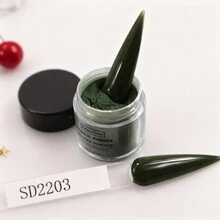 无需美甲灯的丙烯酸指甲粉，持久显色，滋润保湿，可维持长达30天，沙龙级美甲替代方案，新手也能轻松上手，适合新年和圣诞节。 - 彩色 - 查看 4